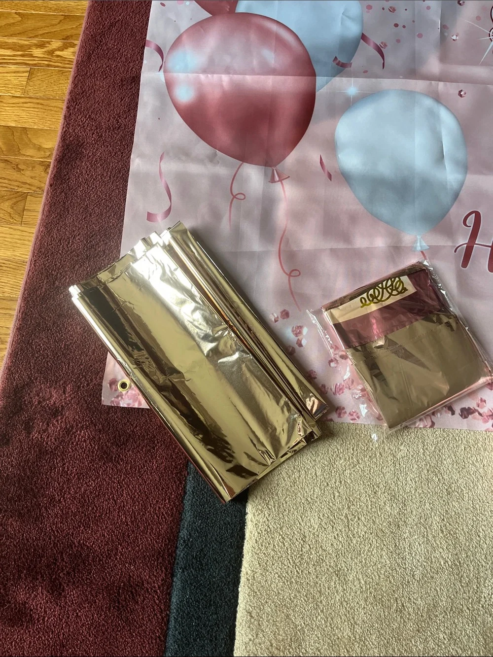 Happy 90th Birthday Rose Gold Backdrop and everything you need for party!